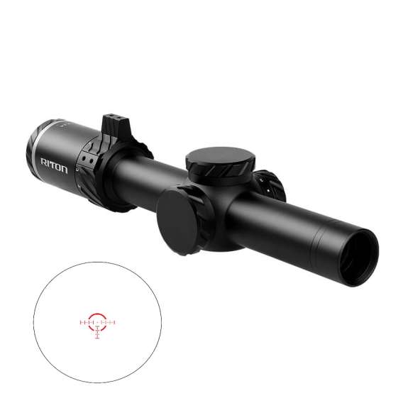 RITON OPTICS X3 TACTIX 1-8X24 30MM OT BLK