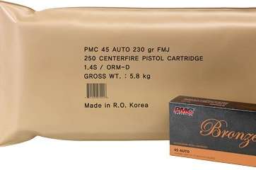 PMC AMMO .45ACP 230GR. FMJ-RN