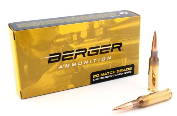 Berger Target Rifle Ammunition 6.5 Creedmoor 153.5 gr LRHT 2702 fps 20/ct