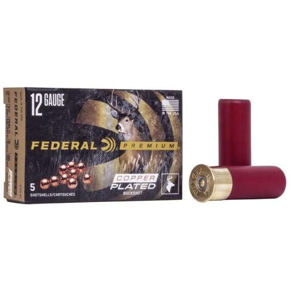 Federal Premium Vital-Shok 1 Buckshot 12 ga 2-3/4" Max 16 Pellets Ammo 5/ct