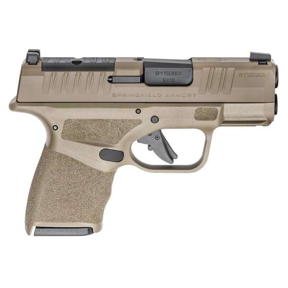 Springfield Armory Hellcat 3" Micro-Compact OSP Handgun Gear Up Package 9mm Luger 11rd (4) & 13rd (1) Magazines 3" Barrel FDE with Bag