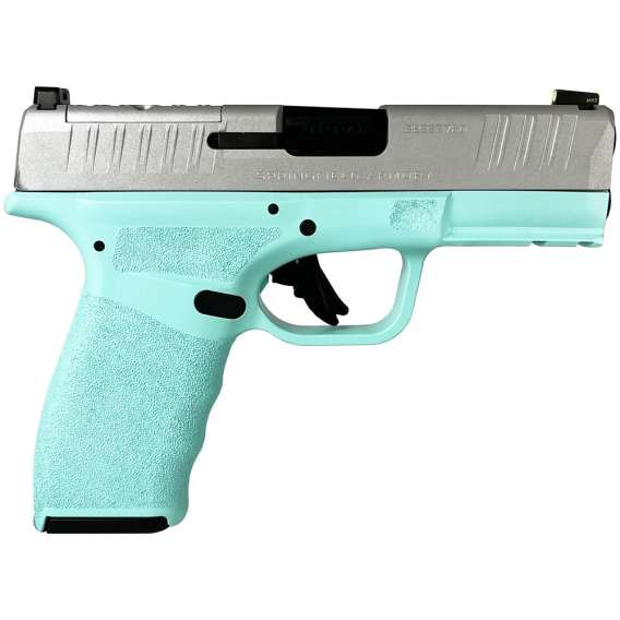 Springfield "Tiffany Frame/Silver Slide" Hellcat Pro Handgun 9mm Luger 15rd Magazines(2) 3.7" Barrel