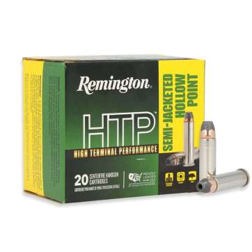 Remington HTP Handgun Ammunition .38 Spl(+P) 110gr SJHP 995 fps 20/rd