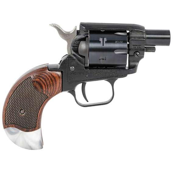Heritage Barkeep Boot Revolver Handgun 22 LR 6/rd 1.68" Barrel Black with Rosewood and Pearl Grip