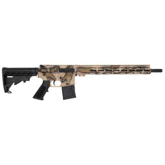 GLFA .223 Wylde Rifle .223 Wylde 30rd Magazine 16" Threaded Barrel Serpent Sand with 15.25" Handguard