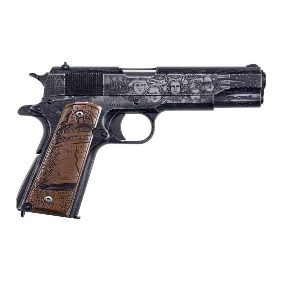 Auto Ordnance 1911 "Revolution" Special Edition Handgun .45 ACP 7rd Magazines 5" Barrel Engraved Copper Grips