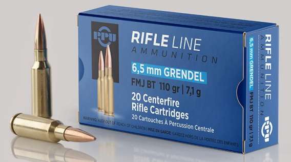 PPU Rifle Ammunition 6.5 Grendel FMJ 110gr 2756 fps 20/ct