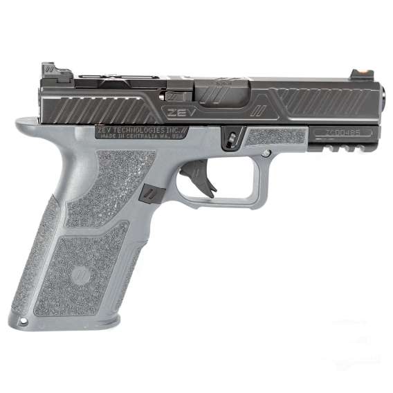 Zev Technologies OZ9c Combat Pistol 9mm Luger 17rd Magazines 4" Barrel Compact Slide Gray X Grip