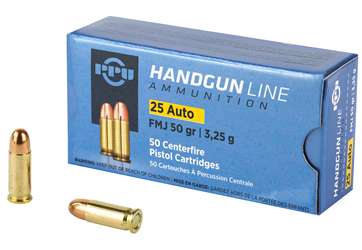 PPU 25ACP FMJ 50GR 50/1000