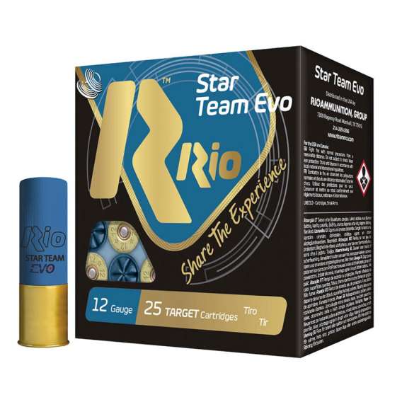 Rio Star Team Evo 28 HV Shotshells 12ga  2-3/4" 1oz 1315 fps #7.5 25/ct