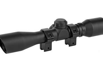 TRUGLO 4X32 DUPLEX BLK W/ 3/8" RINGS