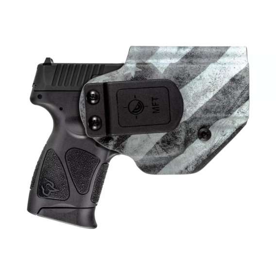 Taurus G3C Compact Handgun 9mm Luger 10rd Magazines (2) 3.26" Barrel Black with MFT BW Flag Holster