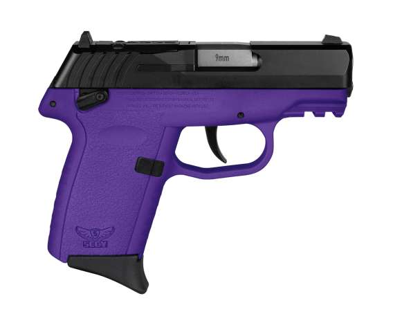 SCCY CPX-1 RDR Handgun 9mm Luger 10rd Magazine 3.1" Barrel External Safety Only Black Slide/Purple Frame