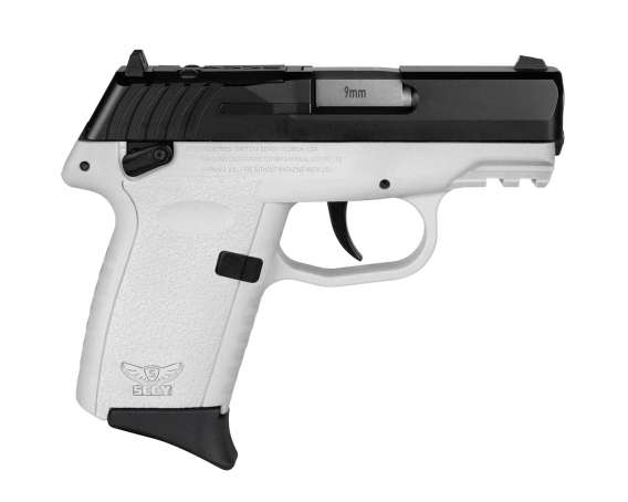 SCCY CPX-1 RDR Handgun 9mm Luger 10rd Magazine 3.1" Barrel External Safety Only Black Slide/White Frame