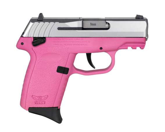 SCCY CPX-1 Handgun 9mm Luger 10rd Magazine 3.1" Barrel External Safety Only Stainless Slide/Pink Frame