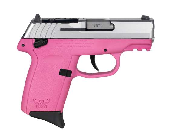 SCCY CPX-1 RDR Handgun 9mm Luger 10rd Magazine 3.1" Barrel External Safety Only Stainless Slide/Pink Frame