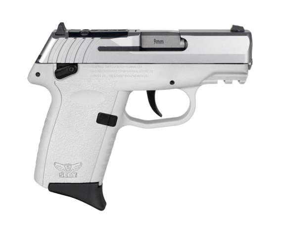 SCCY CPX-1 RDR Handgun 9mm Luger 10rd Magazine 3.1" Barrel External Safety Only Stainless Slide/White Frame