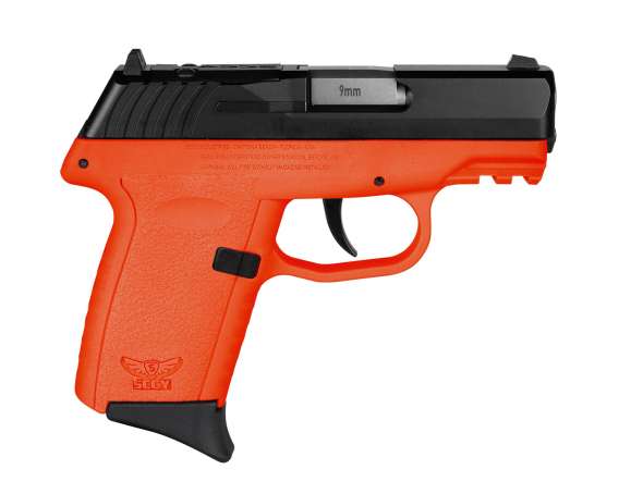 SCCY CPX-2 RDR Handgun 9mm Luger 10rd Magazine 3.1" Barrel No Safety Black Slide/Orange Frame