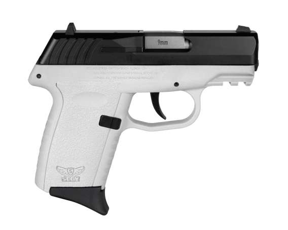 SCCY CPX-2 Handgun 9mm Luger 10rd Magazine 3.1" Barrel No Safety Black Slide/White Frame