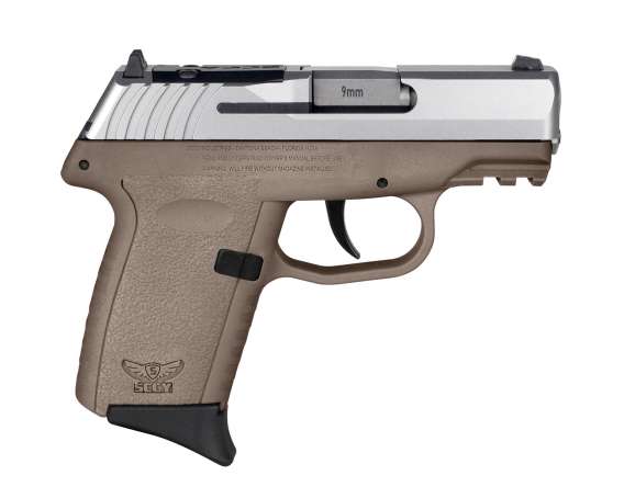 SCCY CPX-2 RDR Handgun 9mm Luger 10rd Magazine 3.1" Barrel No Safety Stainless Slide/FDE Frame