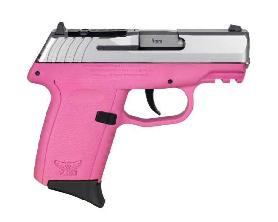 SCCY CPX-2 RDR Handgun 9mm Luger 10rd Magazine 3.1" Barrel No Safety Stainless Slide/Pink Frame