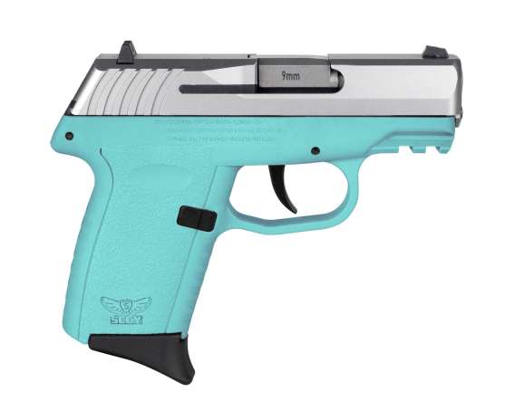 SCCY CPX-2 Handgun 9mm Luger 10rd Magazine 3.1" Barrel No Safety Stainless Slide/SCCY Blue Frame
