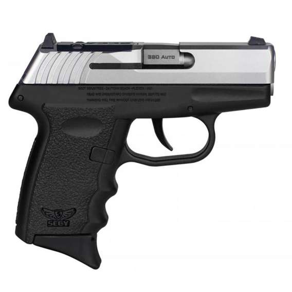 SCCY CPX-3 Handgun .380 10rd Magazines (2) 2.96" Barrel Stainless Slide Black Frame No External Safety Red Dot Ready