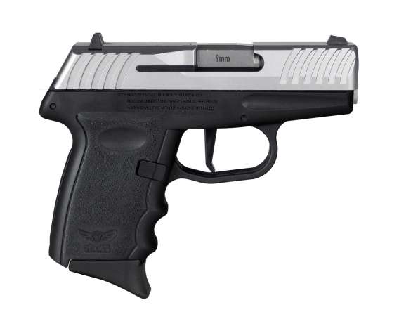 SCCY DVG-1 Handgun 9mm Luger 10rd Magazine 3.1" Barrel Striker Fired Stainless Slide/Black Frame