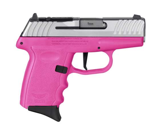 SCCY DVG-1 RDR Handgun 9mm Luger 10rd Magazine 3.1" Barrel Striker Fired Stainless Slide/Pink Frame