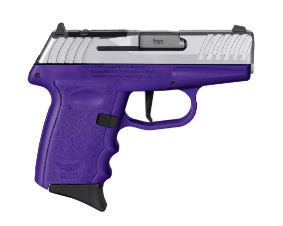 SCCY DVG-1 RDR Handgun 9mm Luger 10rd Magazine 3.1" Barrel Striker Fired Stainless Slide/Purple Frame