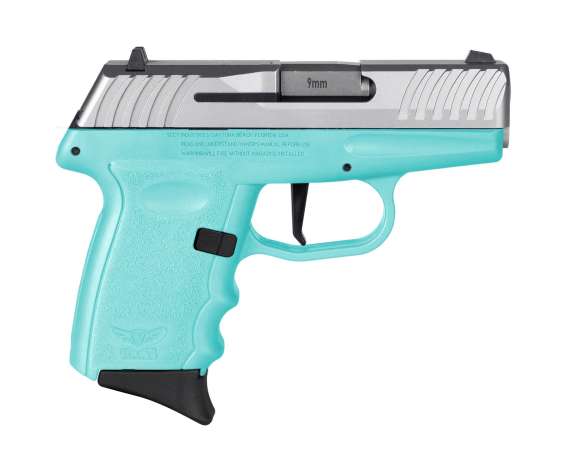 SCCY DVG-1 Handgun 9mm Luger 10rd Magazine 3.1" Barrel Striker Fired Stainless Slide/SCCY Blue Frame