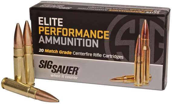 Sig Sauer Elite Subsonic Performance Match Rifle Ammunition .300 AAC Blackout 220 gr OTM 1000 fps 20/ct