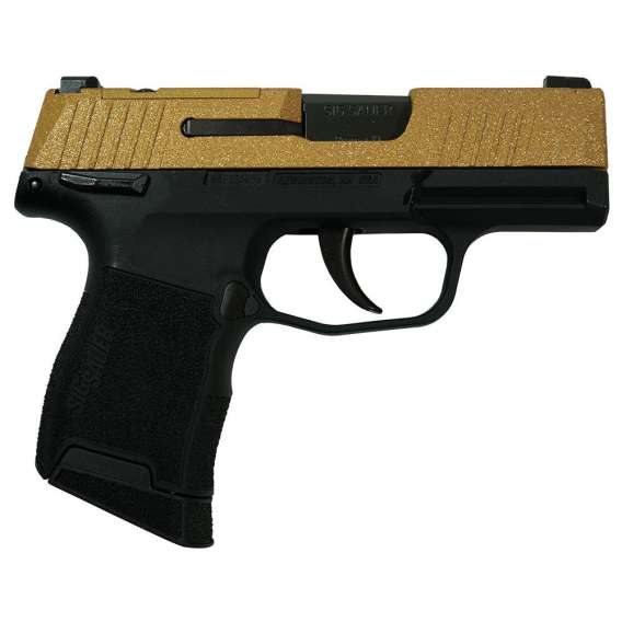Sig Sauer "Gold Glitter" P365 Optic Ready Handgun 9mm Luger 10rd Magazines(2) 3.1" Barrel X-RAY 3 Sights Manuel Safety