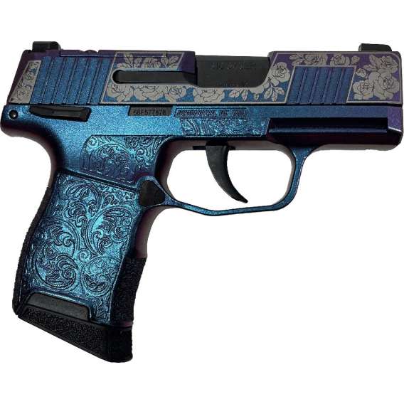 Sig Sauer "Guns & Roses Mongoose Purple" P365 Optic Ready Handgun 9mm Luger 10rd Magazines(2) 3.1" Barrel X-RAY 3 Sights Manuel Safety