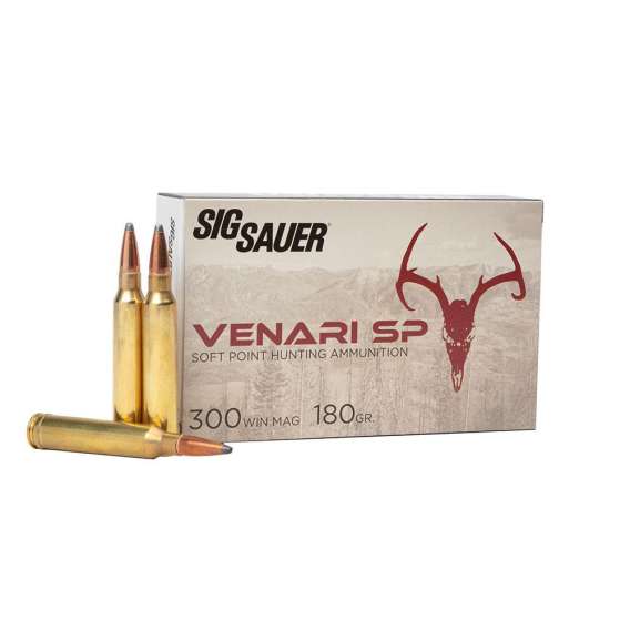 Sig Sauer Venari SP Rifle Ammunition .300 Win Mag 180gr SP 3050 fps 20/ct