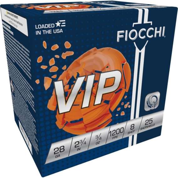 Fiocchi Exacta Target Loads  28 ga 2 3/4" 2 dr 3/4 oz #8 1200 fps - 25/box