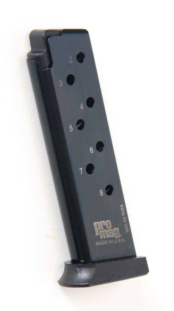 ProMag S&W 908/3913/3914/3953 Magazine 9mm Blued Steel 8/rd
