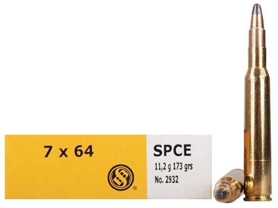 Sellier & Bellot Rifle Ammunition 7x64mm 173 gr SPCE 770 fps - 20/box