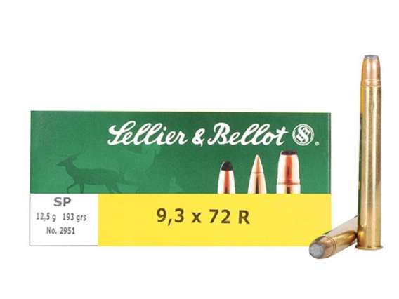 Sellier & Bellot Rifle Ammunition 9.3x72mm 193 gr SP 1950 fps - 20/box