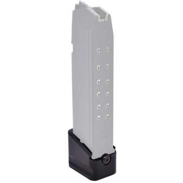 WARNE GLOCK 19/23 MAG EXT +5/+4 BLK