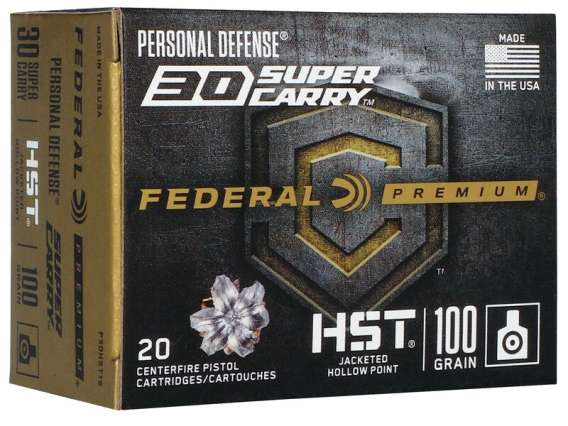 FEDERAL AMMUNITION HST 30SC 100GR JHP 20/200