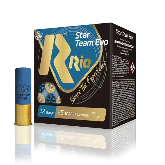 Rio Star Team Evo 28 Low Recoil Shotshells 12ga  2-3/4" 1oz 1135 fps #7.5 25/ct