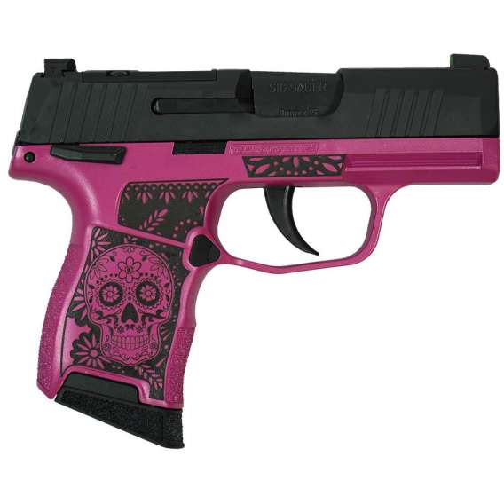Sig Sauer "Sugar Skull Medusa Pink Frame Only" P365 Optic Ready Handgun 9mm Luger 10rd Magazines(2) 3.1" Barrel X-RAY 3 Sights Manuel Safety