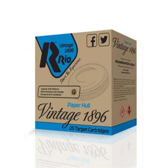 RIO Vintage 1896 Paper Helice Shotshells 12ga 2-3/4" 1oz 1300 fps #7.5 25/ct