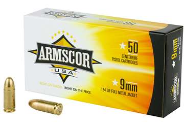 ARMSCOR 9MM 124GR FMJ 50/1000