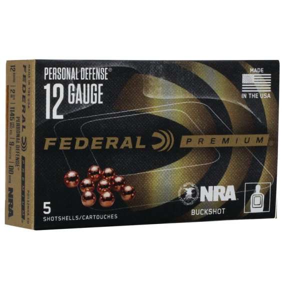 Federal Personal Defense Shotshells w/Flitecontrol 12ga 2-3/4" 9 Plts 1145 fps #00 10/ct