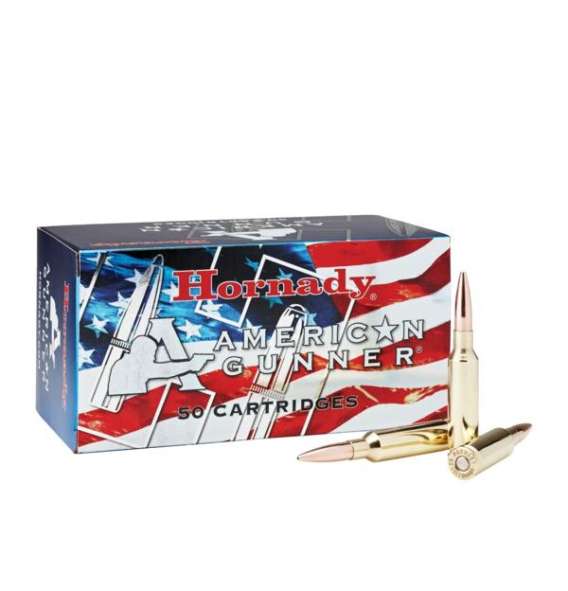 Hornady American Gunner Bulk Rifle Ammunition 6.5 Creedmoor 140 gr BTHP 2690 fps 50/ct