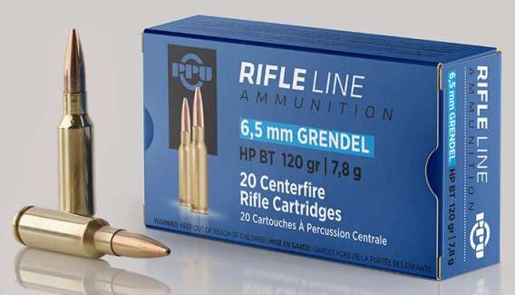 PPU Rifle Ammunition 6.5 Grendel HPBT 120gr 2674 fps 20/ct