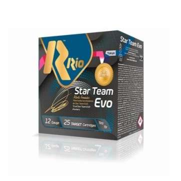 Rio Star Team EVO Shotgun Ammo 32 Low Recoil 12ga 2-3/4" 1150fps 1-1/8oz 8 Shot 25/ct