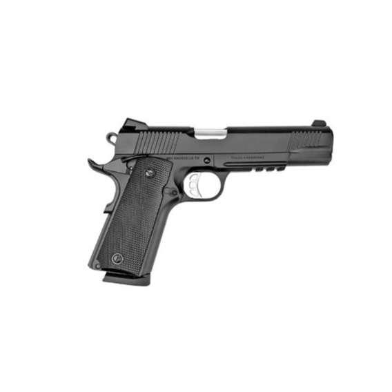 SDS Imports 1911 Duty B45R Handgun .45 ACP 8rd Magazine 5" Barrel Black Cerakote w/Rail